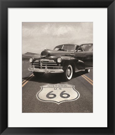 Framed Historic Route 66 Print