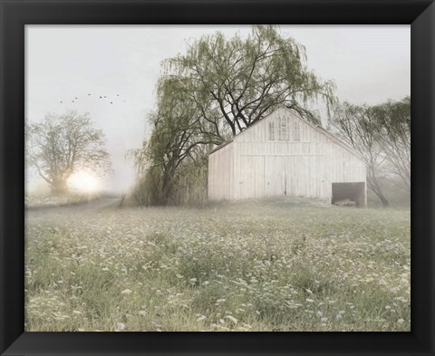 Framed Green Country Morning Print