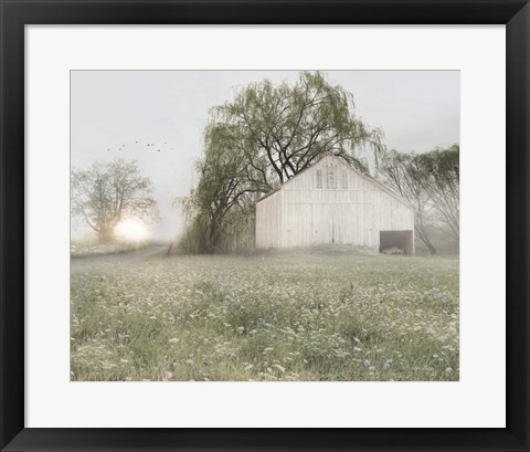 Framed Green Country Morning Print