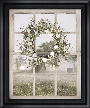 Framed Spring Farm View Print