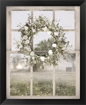 Framed Spring Farm View Print