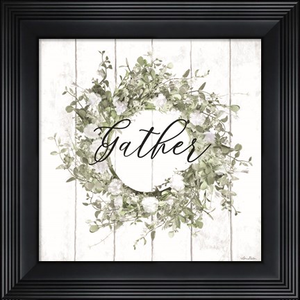 Framed Gather Wreath Print