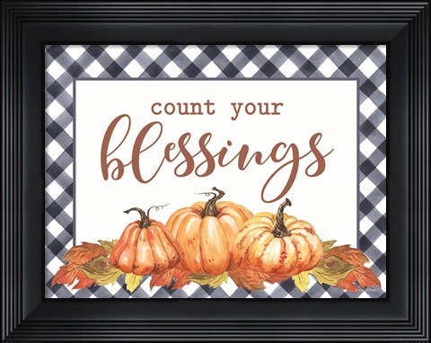Framed Count Your Blessings Print