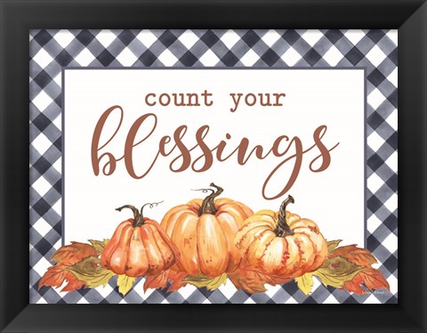 Framed Count Your Blessings Print