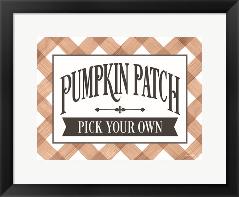 Framed Pumpkin Patch Print