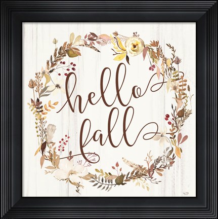 Framed Hello Fall Print