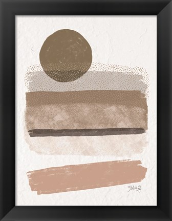 Framed Striped Abstract 1 Print