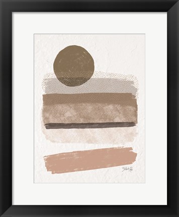 Framed Striped Abstract 1 Print