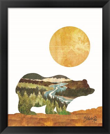 Framed Forest Bear Print