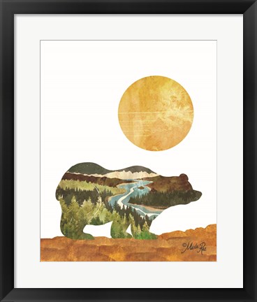 Framed Forest Bear Print