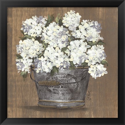 Framed Heavenly Hydrangeas I Print