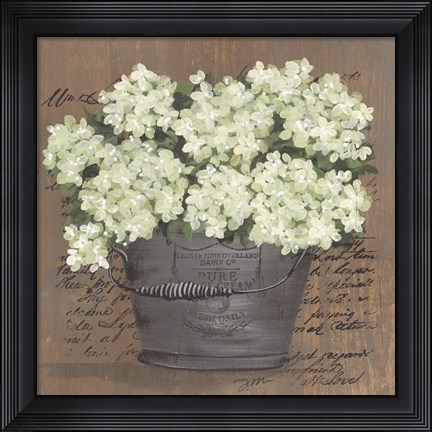 Framed Heavenly Hydrangeas II Print