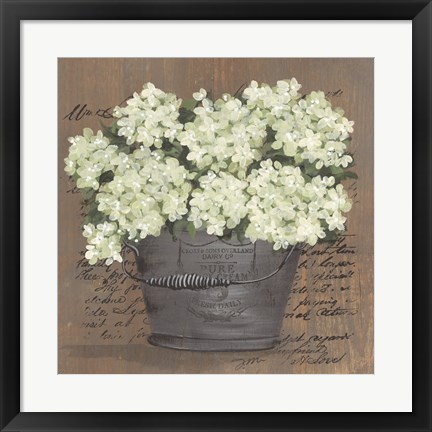 Framed Heavenly Hydrangeas II Print