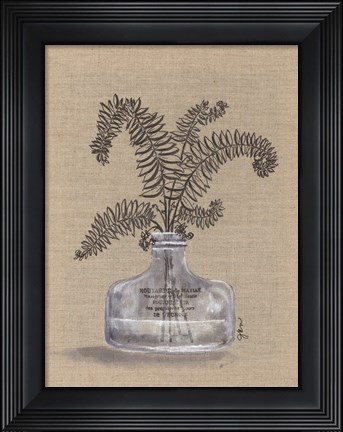Framed Sketchy Floral 3 Print