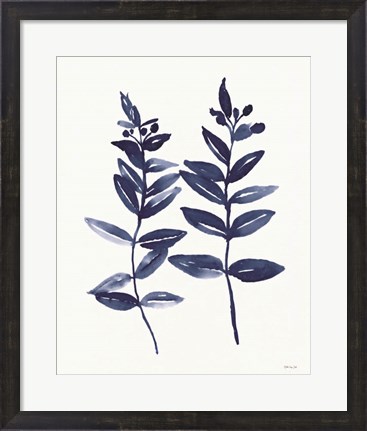 Framed Nature in Indigo 3 Print