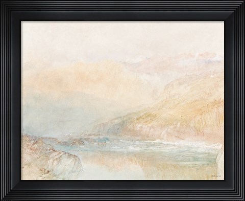 Framed Tranquil Coast 3 Print