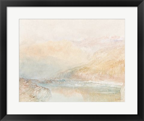 Framed Tranquil Coast 3 Print