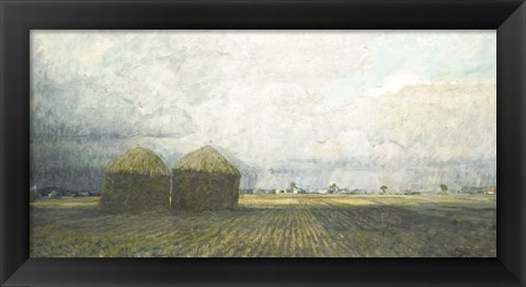 Framed Hayfields Print