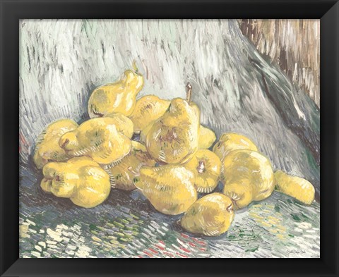 Framed Pile of Pears Print