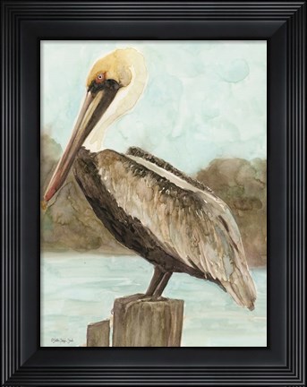Framed Brown Pelican 3 Print