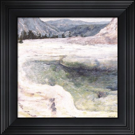 Framed Mountain Lake Print