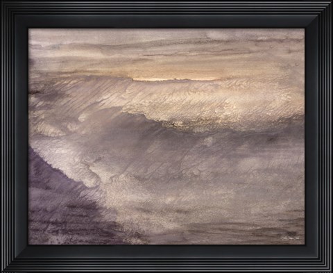 Framed Sunset Surf 1 Print