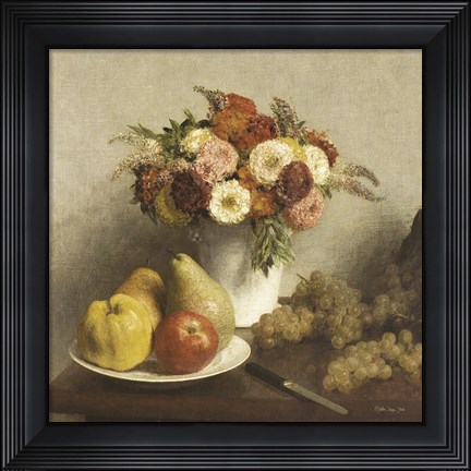 Framed Vintage Still Life Print