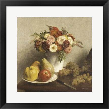 Framed Vintage Still Life Print