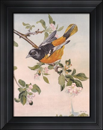 Framed Spring Song Bird Print