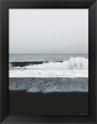 Framed Black Beach Print