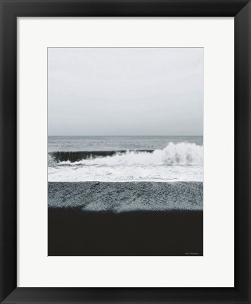 Framed Black Beach Print