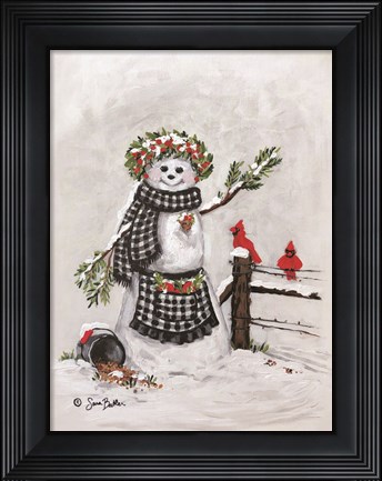 Framed Frosty Friends II Print