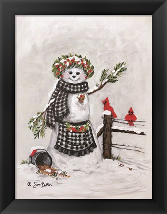 Framed Frosty Friends II Print