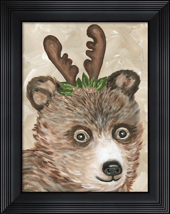 Framed Christmas Bear Print