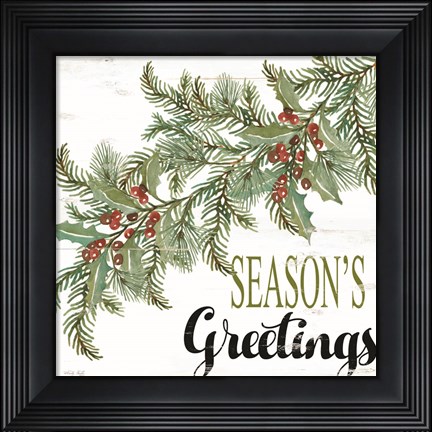 Framed Season&#39;s Greetings Print