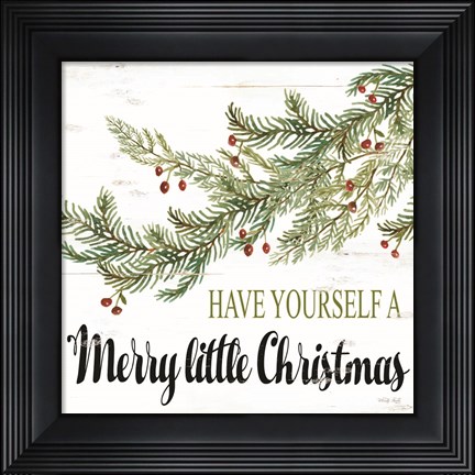 Framed Merry Little Christmas Print
