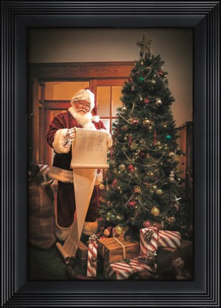 Framed Naughty or Nice? Print