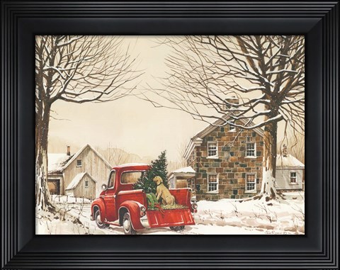 Framed Tucker&#39;s First Christmas Print