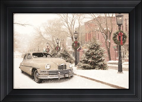 Framed Retro Packard in Wellsboro Print