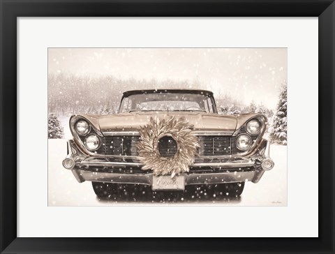 Framed Snowy Lincoln Print