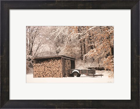Framed Firewood Shed Print