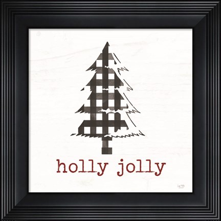 Framed Holly Jolly Tree Print