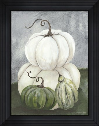 Framed Sunny Day Pumpkins I Print
