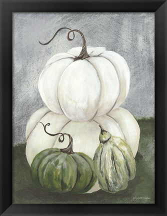 Framed Sunny Day Pumpkins I Print