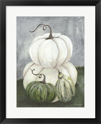 Framed Sunny Day Pumpkins I Print