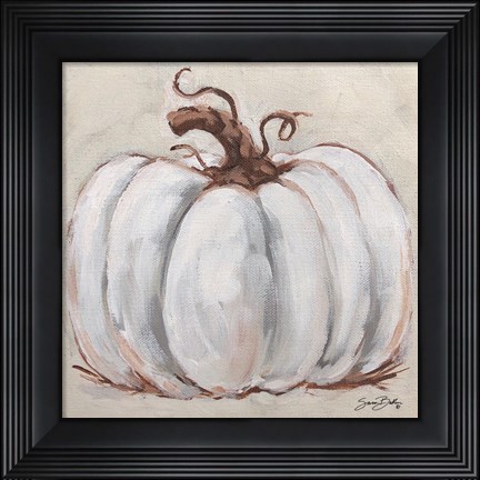 Framed Pumpkin Close-Up I Print