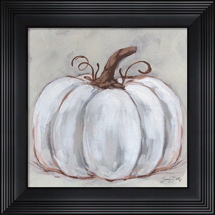 Framed Pumpkin Close-Up II Print