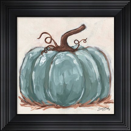 Framed Pumpkin Close-Up III Print