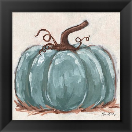 Framed Pumpkin Close-Up III Print