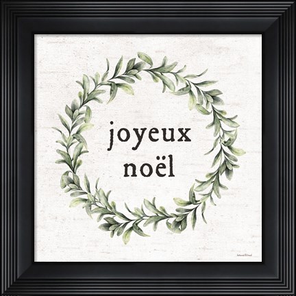 Framed Joyeux Noel Print